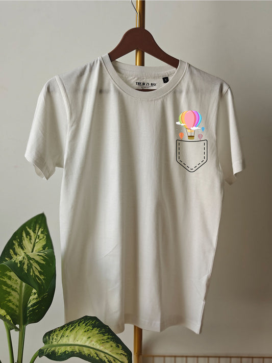 AIR BALLOON POCKET : Unisex Regular T-shirt