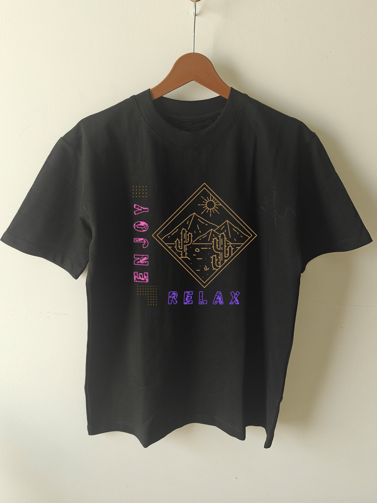 RELAX & ENJOY : Unisex Oversized T-shirt