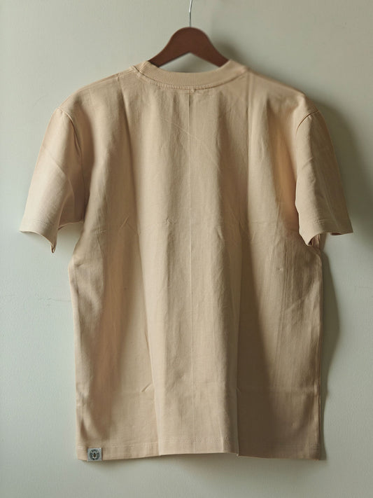 Solid Beige : Unisex Oversized T-shirt