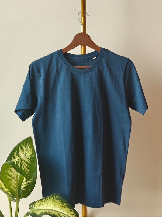 Solid Airforce Blue : Unisex Regular T-shirt